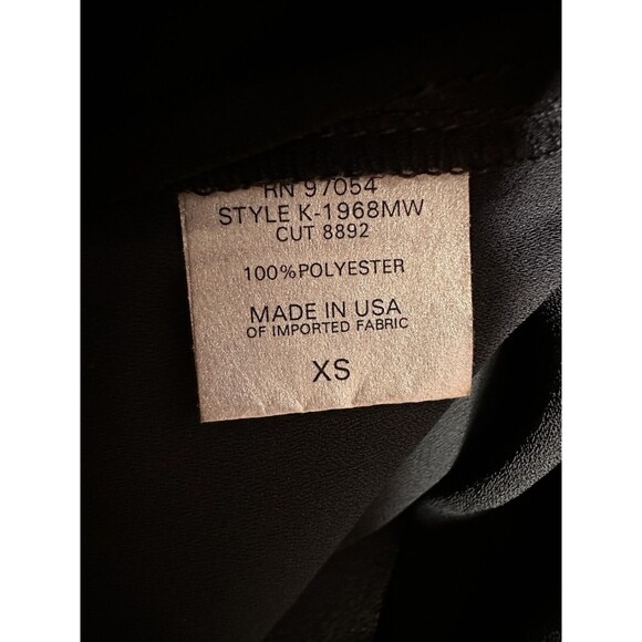 Krisa‎ Wrap Long Sleeve Mini Dress In Black Women’s Size XS NEW USA Made - Picture 6 of 8